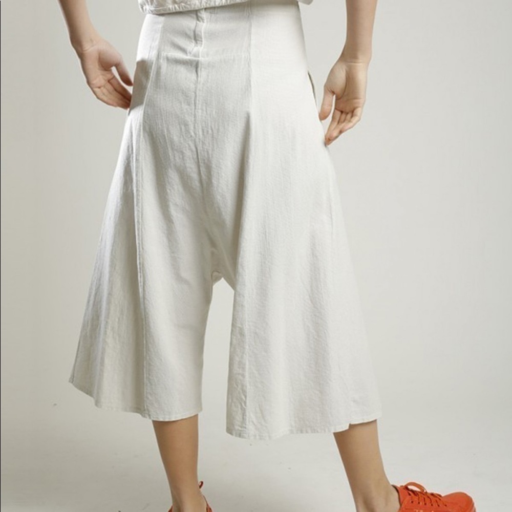 Lurdes Bergada Wide Leg Cropped Trousers - Picture 3 of 16